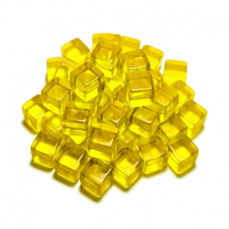 Jetons Cubes Jaunes 10mm