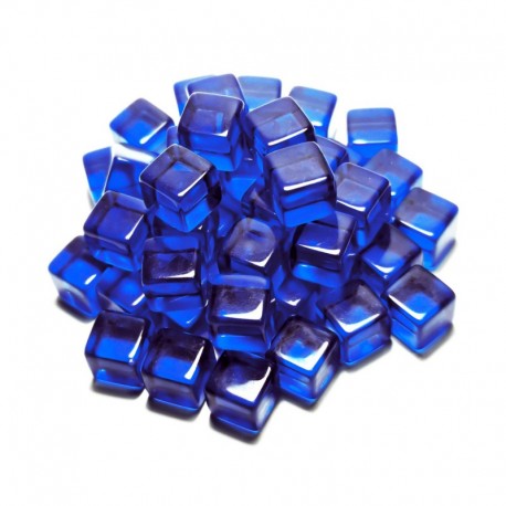 Jetons Cubes Bleus 10mm