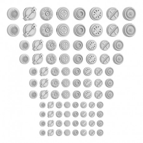 Kit conversion Mecha -  Plaques Rondes