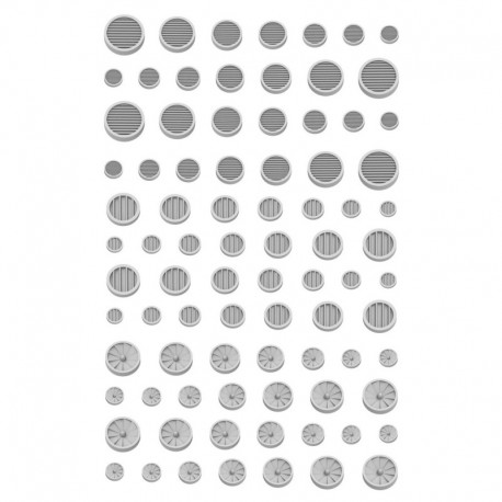 Kit conversion Mecha - Grille Aération Ronde