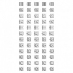 Kit conversion Mecha - Rivets Carrés avec Tiges Gundam 3mm