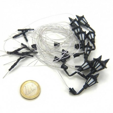 10x Lampadaires classiques de MUR avec LED