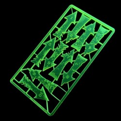 Flèches de Charge et Désengagement - Fluor Vert