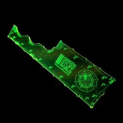 Réglette de mesure gaming - Fluor Lime Green 8 pouces