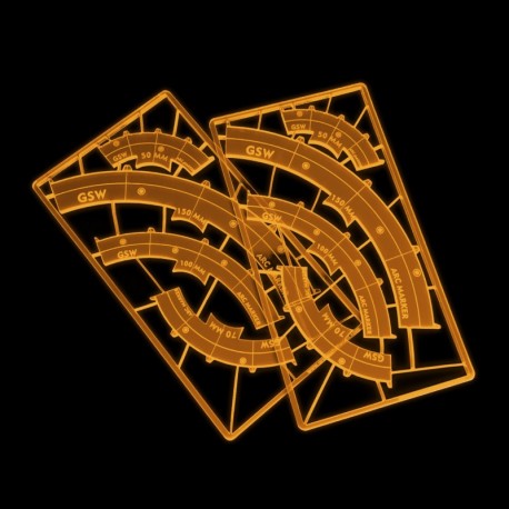 Marqueurs de ligne de tir (Legion) Orange fluor