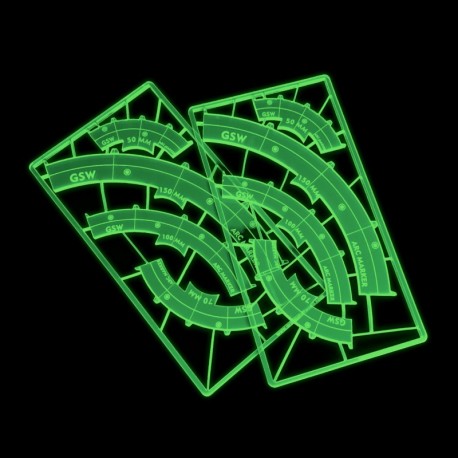 Marqueurs de ligne de tir (Legion) LIME FLUOR