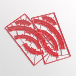 Marqueurs de ligne de tir (Legion) Rouge