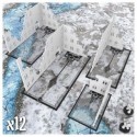 Gabarit Ruine avec crânes pour Wh40k compatibles
