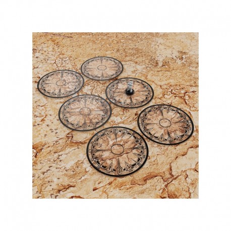 Gabarits d'objectif Wh40k compatibles Transparents