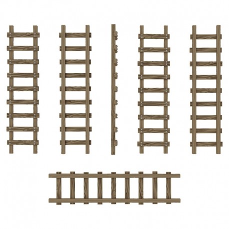 Petites échelles en bois 1:48-1:35