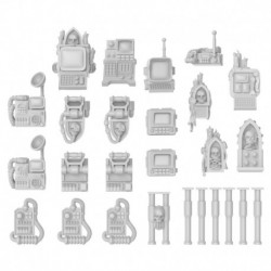 Terminaux informatiques avec crânes 1:48