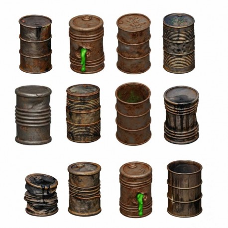 Barils Métalliques 1:48