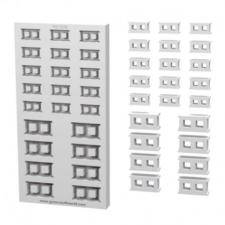 MOULES en Silicone - Bloc de Béton