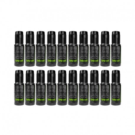 Peinture noire pour chrome - Aérographe (Pack x20)
