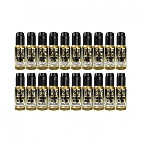 Peinture Chromée - OR Antique 17ml (Pack x20)