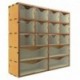 Support vertical en MDF avec 16 tiroirs