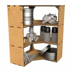 Etagères ouvertes - Coin