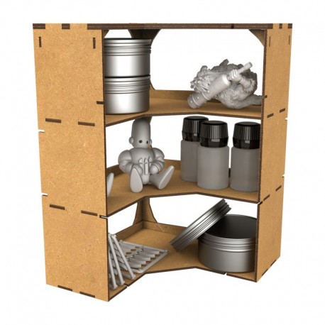 Etagères ouvertes - Coin