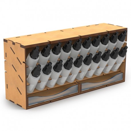 Présentoir horizontal pour peintures 17ml - COMPACT