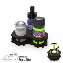 Support pour pots de peinture x3