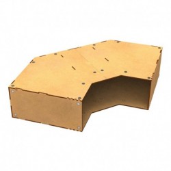 Module dâangle de rangement empilable vide