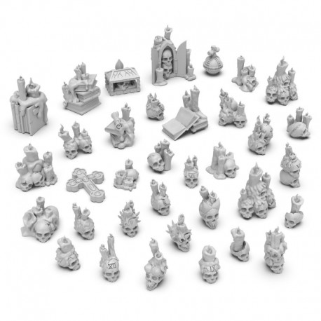 Crânes et bougies 1:48-1:35