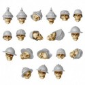 Crânes avec casques 1:48