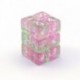 12x D6 16mm Dés de Jeu - Rose clair OUTLET