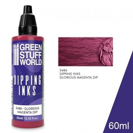 Peintures Dipping inks 60 ml - GLORIOUS MAGENTA DIP