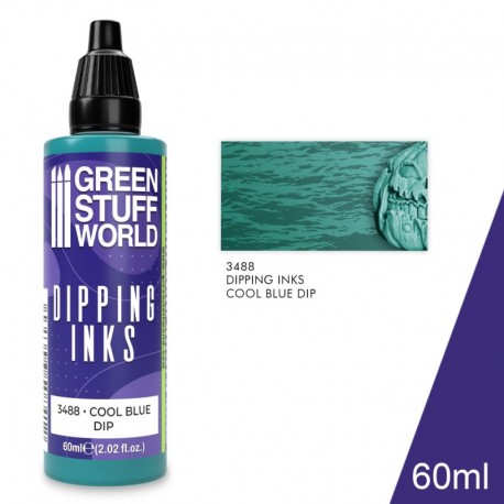 Peintures Dipping inks 60 ml - COOL BLUE DIP