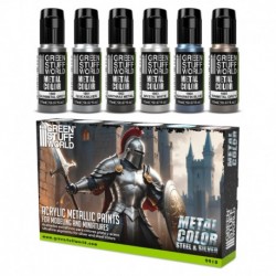 Set Peintures Metalliques - Argent