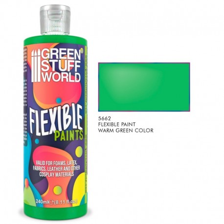 Peinture flexible vert chaud 240ml