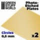 Plaques de Photogravées - Petits Cercles