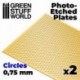 Plaques de Photogravées - Cercles Moyens