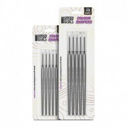 Pinceau Silicone - Colour Shapers TAILLE 0 et 2 - 10 pinceaux - BLANC SOUPLE