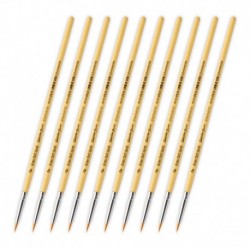 TABLETOP SERIES Pinceaux synthétiques 0 (lot de 10)