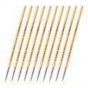 TABLETOP SERIES Pinceaux synthétiques 0 (lot de 10)