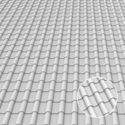 Plaque de Plasticard texturé TUILES