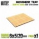 Plateaux de Mouvement MDF - Carrées Slimfit 120x100mm