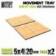 Plateaux de Mouvement MDF - Carrées Slimfit 100x80mm