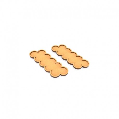 Plateaux de Mouvement MDF 25mm x 10 - Skirmish