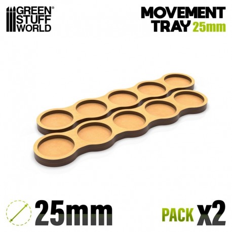 Plateaux de Mouvement MDF - Skirmish AOS 25mm 5x1