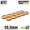 Plateaux de Mouvement MDF - Skirmish AOS 28.5mm 5x1