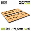 Plateaux de Mouvement MDF 28.5mm 5x2 - Horde en Ligne