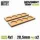 Plateaux de Mouvement MDF 28.5mm 4x1 - Horde en Ligne