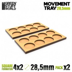 Plateaux de Mouvement MDF 28.5mm 4x2 - Horde en Ligne