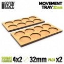 Plateaux de Mouvement MDF 32mm 4x2 - Horde en Ligne
