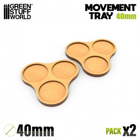 Plateaux de Mouvement MDF 40mm x3 - Horde