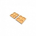 Plateaux de Mouvement MDF 25mm 2x2 -  Hordes en Ligne