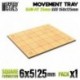 Plateaux de Mouvement MDF - Carrées Slimfit 150x125mm